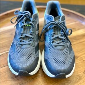 Adidas Duramo Speed 2 Grey/Iron Metallic/Lucid Lemon Sz 14 As-New